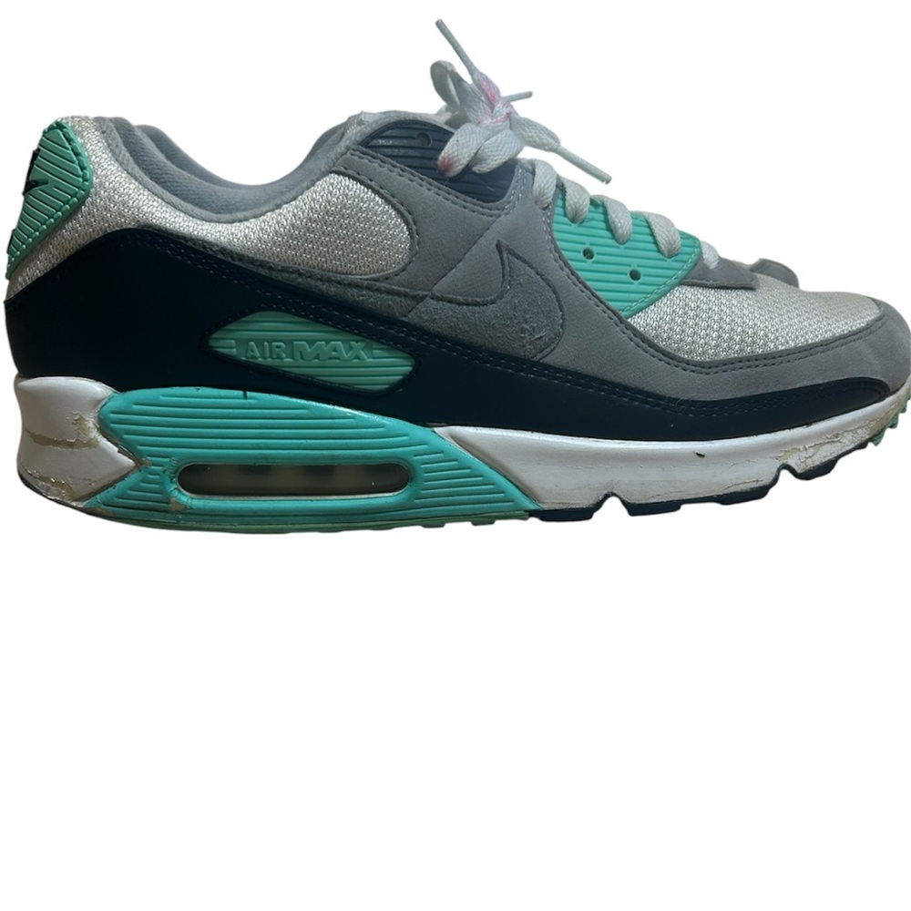 Nike Air Max 90 Turquoise White Gray Shoes Sneakers CD0490-104 Men’s Size 13